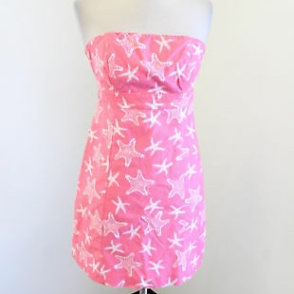 Vineyard Vines Starfish Strapless A-Line Dress